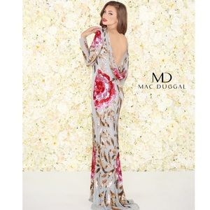 Mac Duggal - Platinum Rose Dress